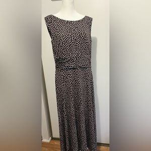 Brown Poke Dot Dress